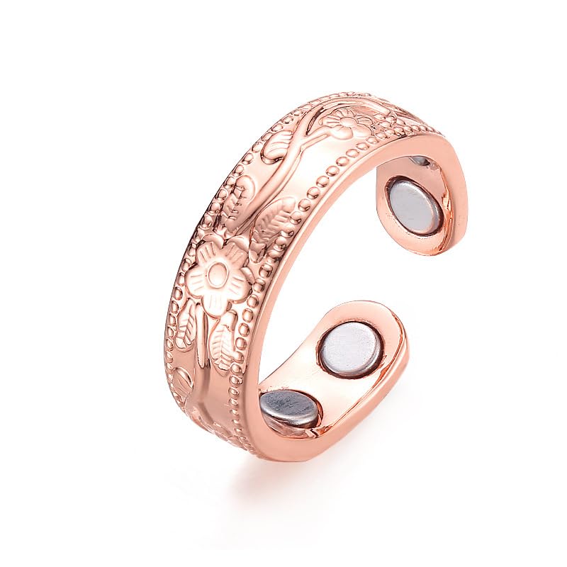 Copper Magnetic Ring | Adjustable | Men & Women | Classic Design & Fashionable-image-13