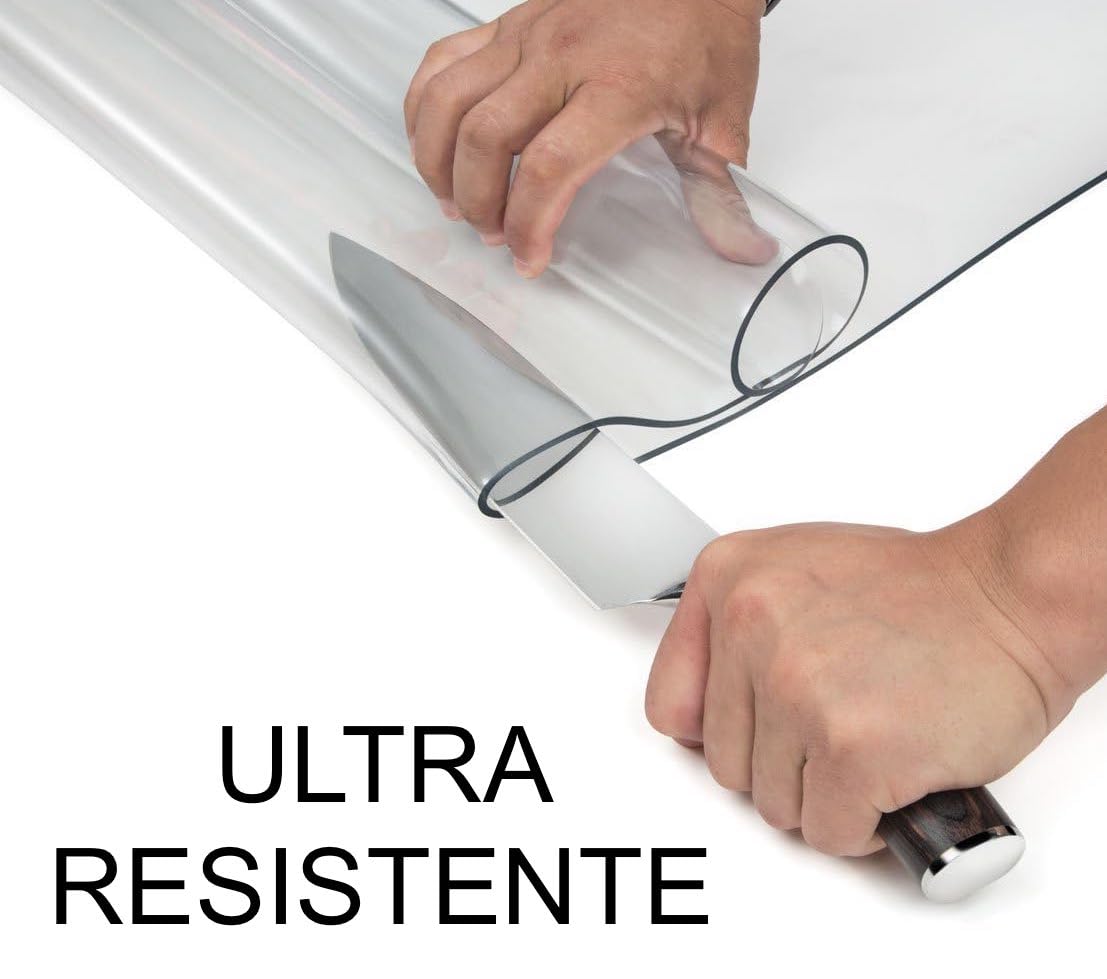 Tappeto Salvaparquet Protezione Pavimento, Tappeto Sedia Ufficio Antigraffio, Tappetino Protettivo SemiTrasparente Satinato Resistente per Pavimenti Duri, BPA FREE NON RICICLATO 120x90 1 Pezzo(1)