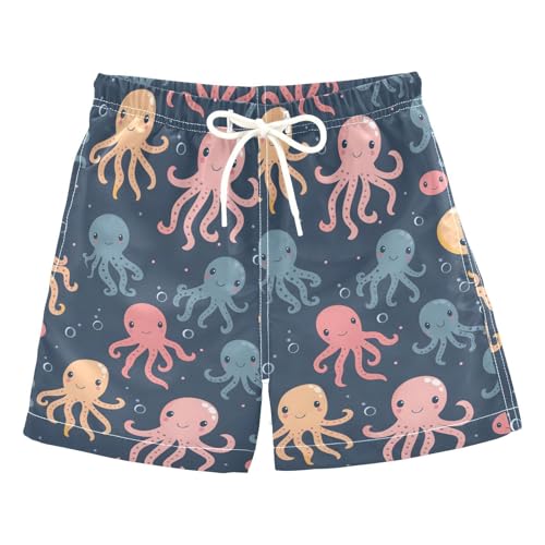 senya Cute Jellyfish and Octopus Boys Swim Trunks Toddler Shorts Swimwear Boardshorts