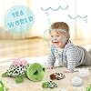 MorisMos Sea Turtle Stuffed Animal with Babies, 14'' Mommy Stuffed Turtle with 3 Babies & 2 Plush Eggs in Tummy, Big-Eyed Sea Tortoise Toys for Kids Toddlers,Sea Stuffed Animals,Tortoise Plush Pillow #3