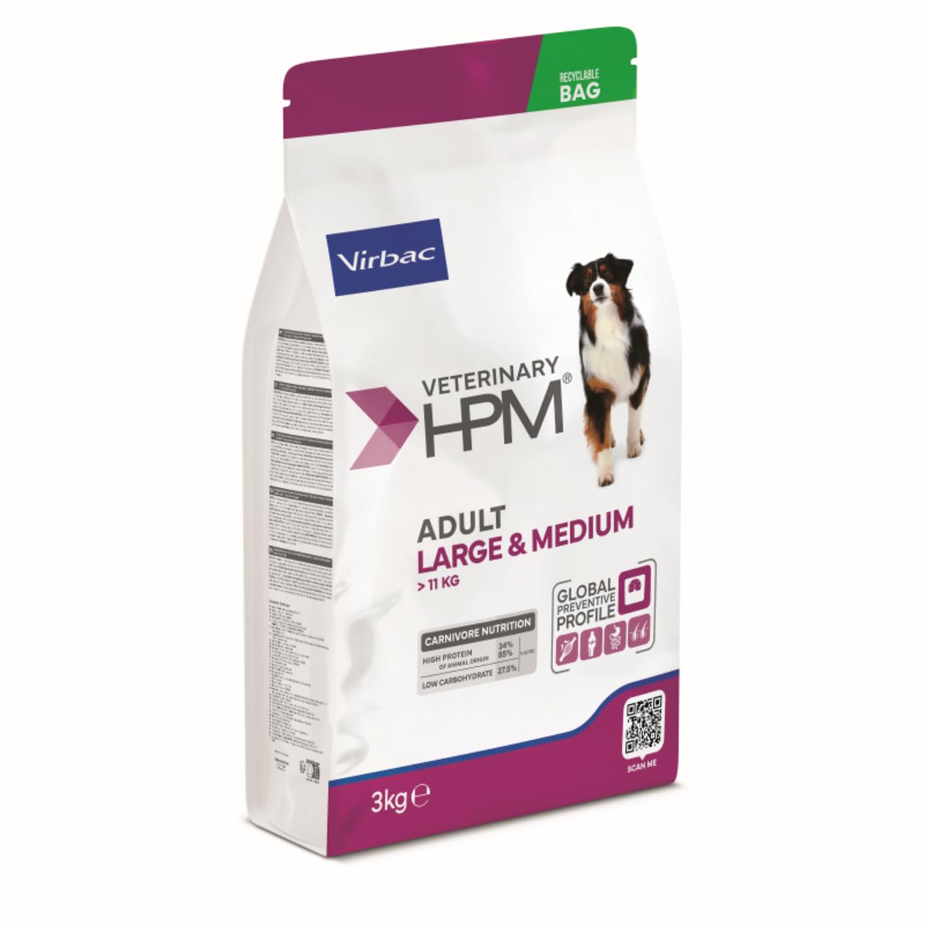 Veterinary HPM Adulte Large & Medium Dog 3 kg