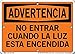 Vestil SI-W-69-A-AL-063-S DO NOT ENTER WHEN LIGHT IS ON/NO ENTRAR CUANDO LA LUZ ESTA ENCENDIDA Warning Sign, Aluminum, 0.063" Overall Size, 10.5" W x 7.5" H