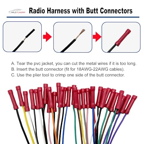 Faisceau de câblage radio stéréo 20 broches pour installer Boss en voiture