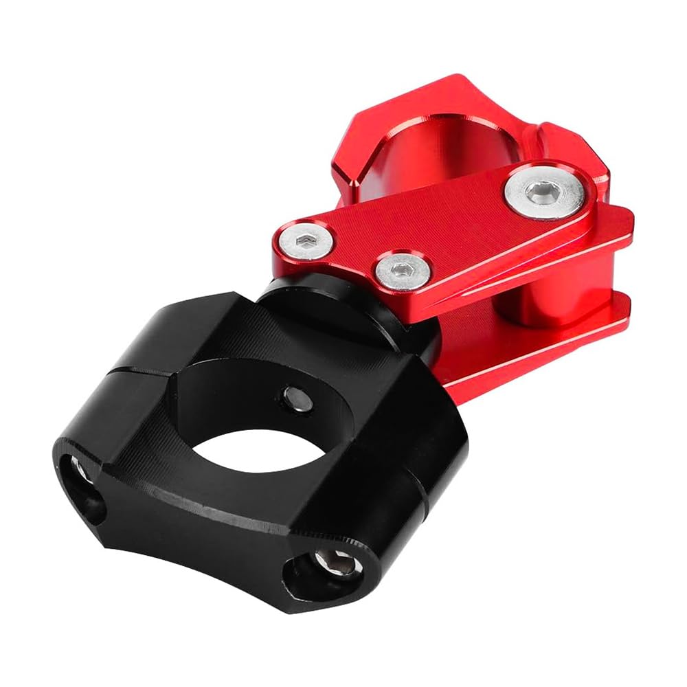 Sarini Gancio per Manubrio, Cinturino con Gancio Pieghevole, Gancio per Casco per Manubrio in Lega di Alluminio Universale per Moto Accessorio per Moto(Rosso)