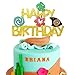 JeVenis Glitzernde Moana Geburtstagstorte Topper Moana Party Supplies Moana Kuchendekoration Moana Geburtstagsparty Dekoration Hawaiianische Geburtstagsdekoration