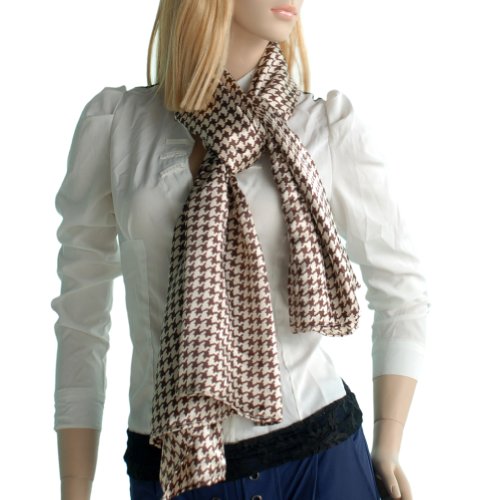 Brando Nobel Brown Plover Design Super Soft Scarf4