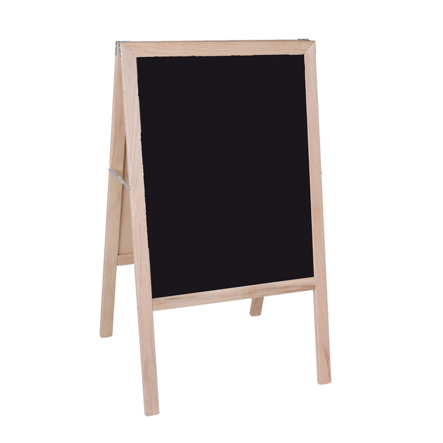 Crestline Products Caballete de madera natural (2 pizarras negras de borrado en seco) – Caballete de acera de 42 pulgadas de alto x 24 pulgadas de ancho 2