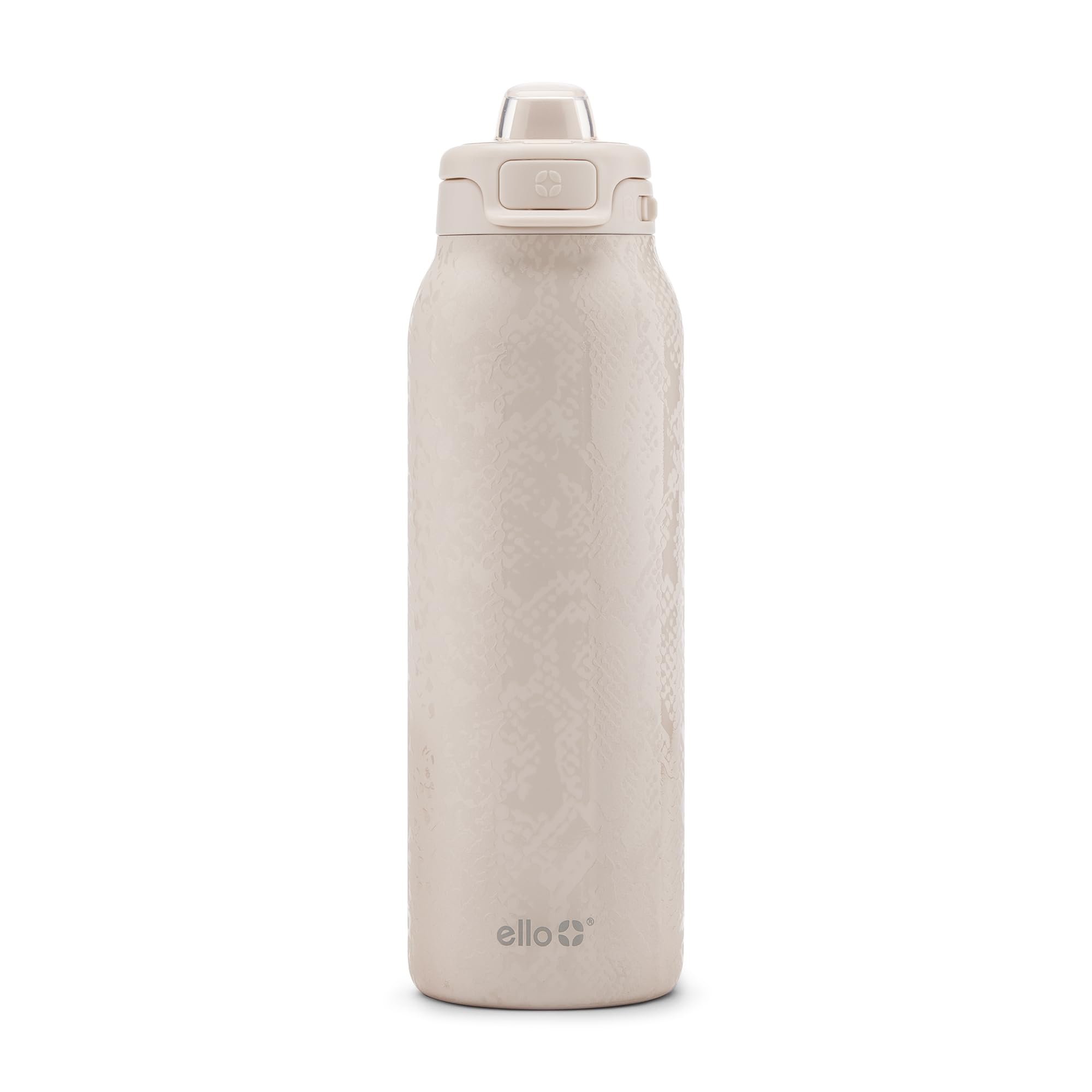 Ello Pop &amp; Fill Insulated Stainless Steel Water Bottle with Quick Fill Lid, Leakproof Locking, Sip or Chug Spout, BPA-Free, Double Wall Vacuum Insulated for Sports, Travel &amp; School- 22oz / 32oz / 40oz