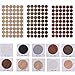 10 Blatt 10 Farben Wasserdicht Schraubenabdeckungen 21MM Möbel Selbstklebende Abdeckkappen Selbstklebend Schraube Abdeckkappen Aufkleber Selbstklebende Schraubenloch Aufkleber für Holz Möbel 540 Stück