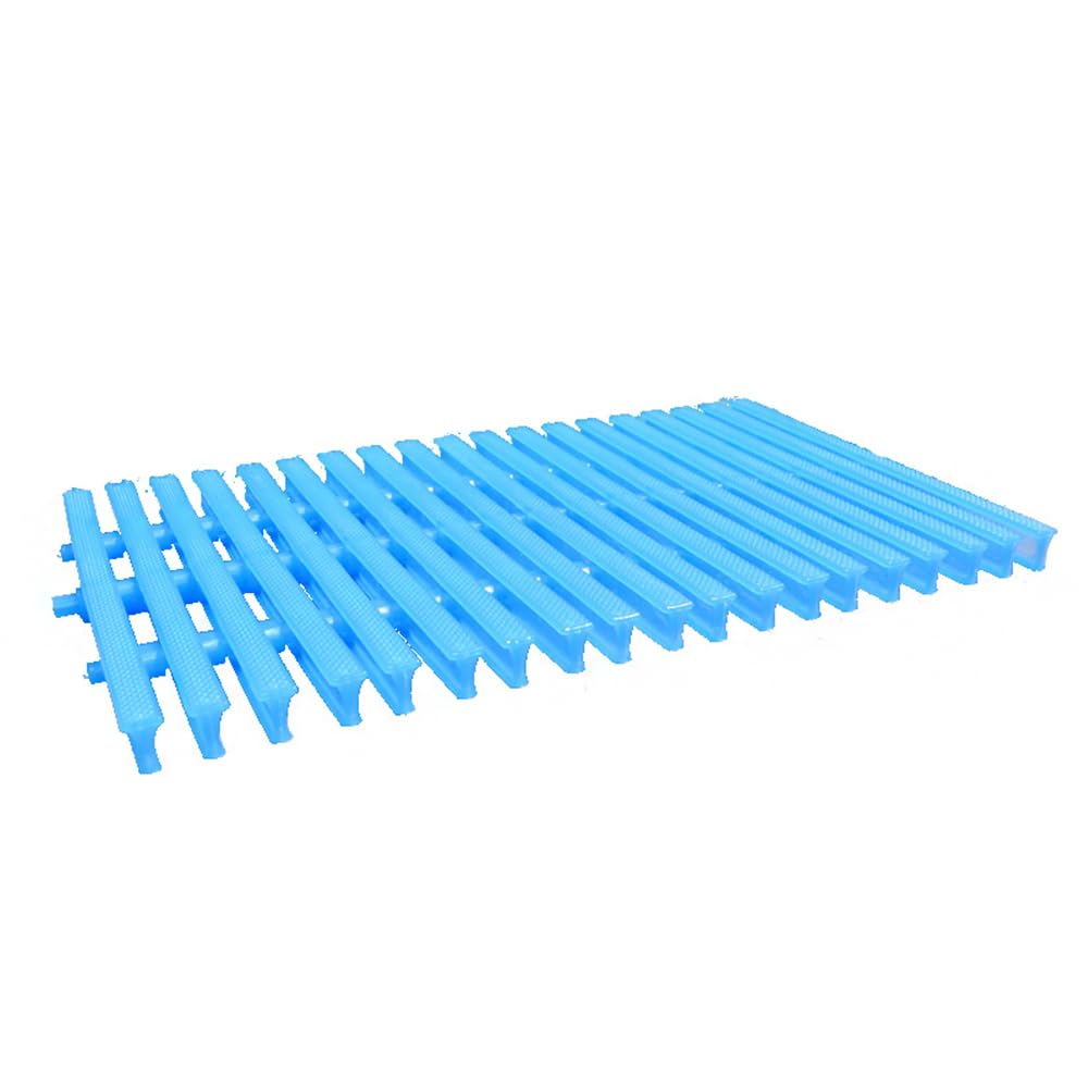 LWJSOCP Blue ABS, Swimming Pool Grille, Drainage Grate, Active Three-Hole Trench Cover, Overflow Ditch, Engineering Plastics,18CM