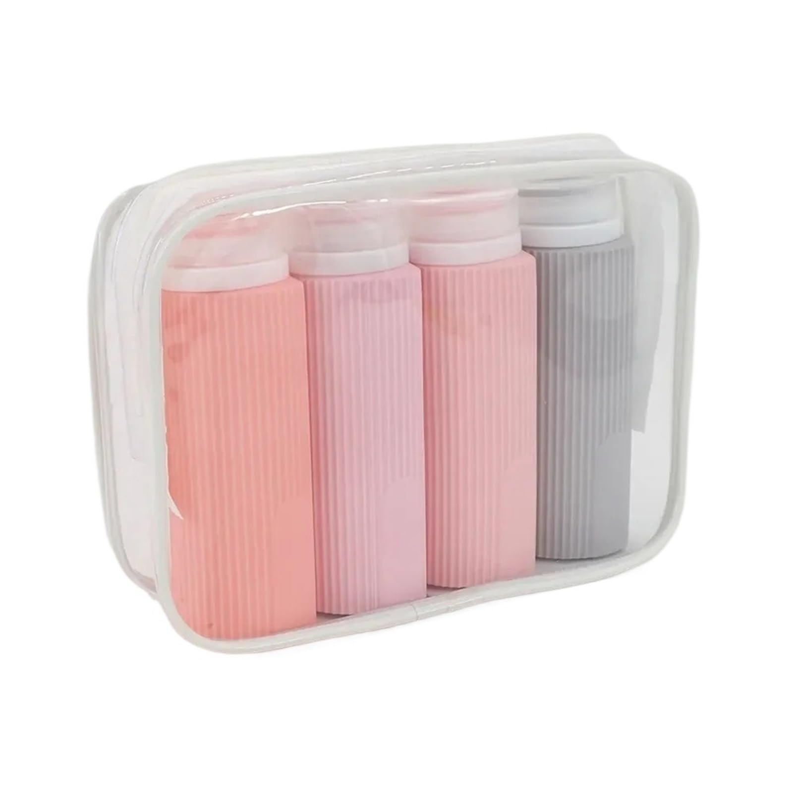 XIEHYA 4pcs 100ML Silicone Travel Bottles Accessories Portable Free Leak Proof Squeezable Size Containers For Toiletries(Chocolate)