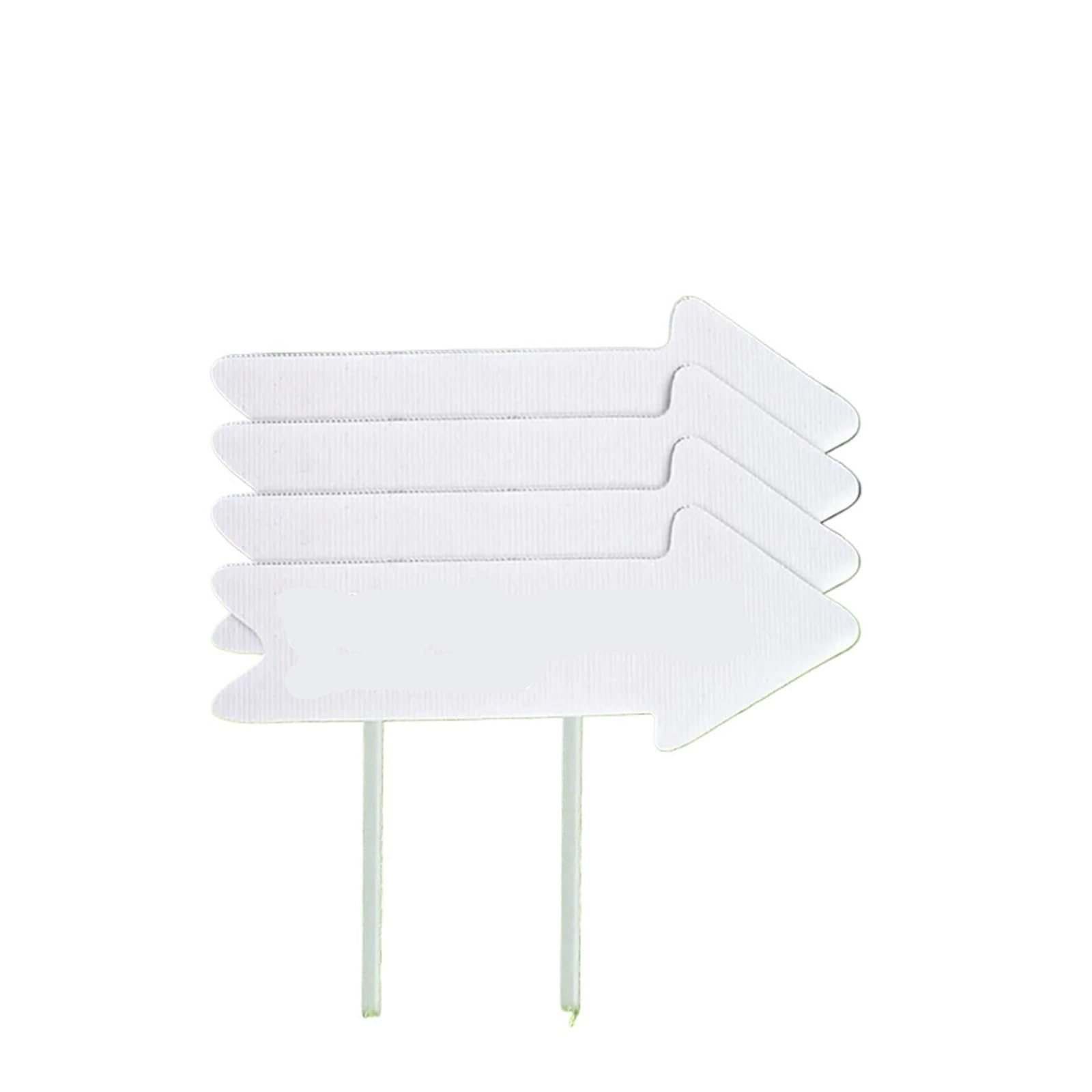 Blank Arrow Signs with Stakes These Yard are Suitable for Wedding Birthday Party Guide Decoration