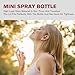 Csdtylh Mini Spray Bottle 2ml, Refillable Glass Spray Bottle, Glass Bottle Atomizer, Perfume Mouthwash Atomizer for Cleaning Refillable Container for Travel, Essential Oils, Perfume 60 Pcs, 2ml