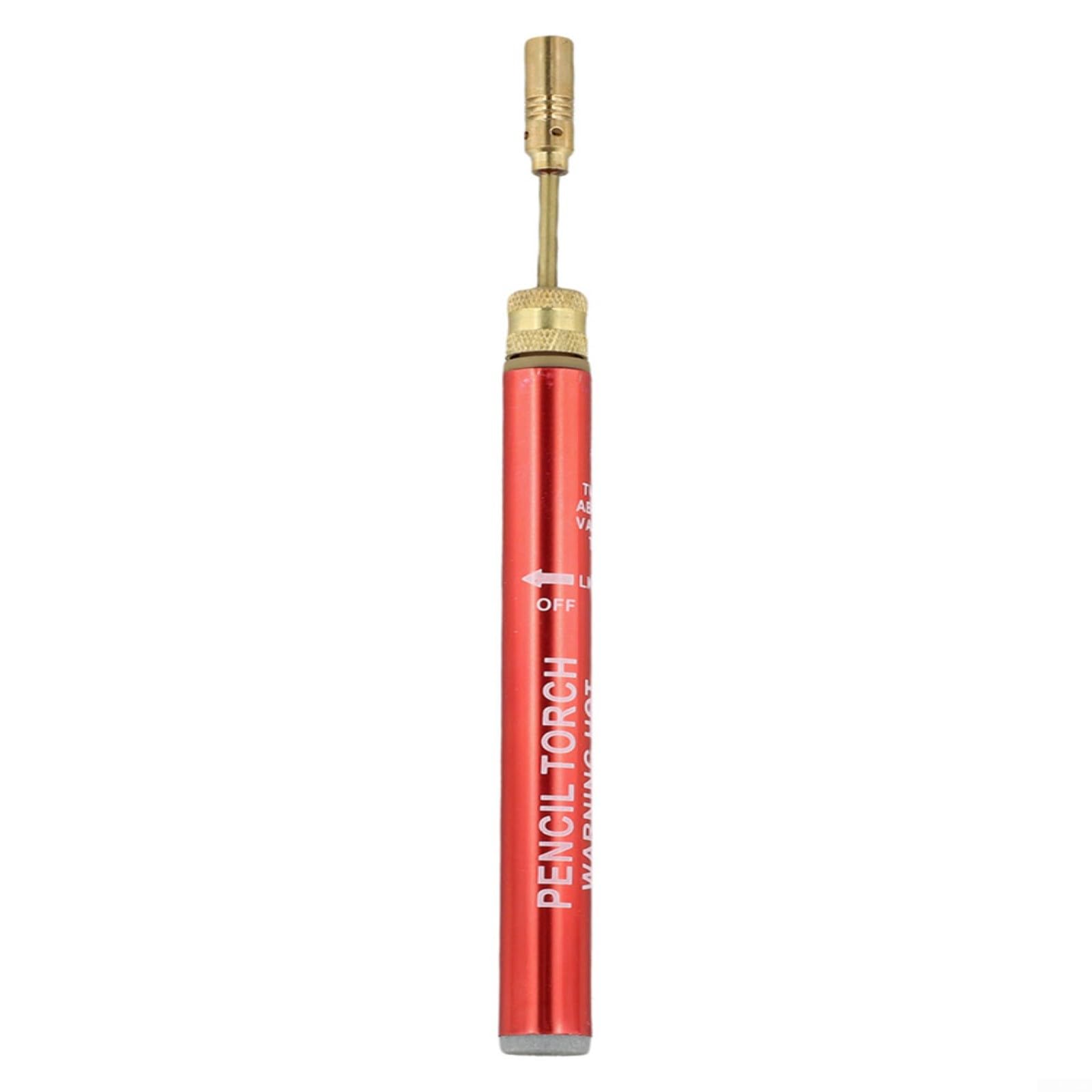 Mini torcia a gas butano ricaricabile senza fili, per aerografo, saldatore con controllo della fiamma regolabile per rosa, strumento versatile (1 pezzo)