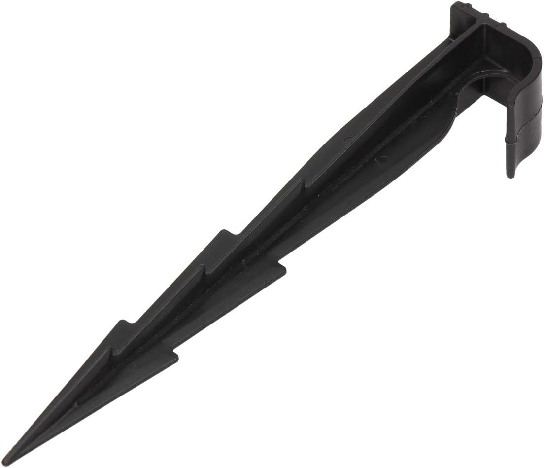 GARDENIX® Pack of 100 AquaPEG Ground Securing Pegs for Drip Irrigation Line Weeping Pipe Soaker Hose
