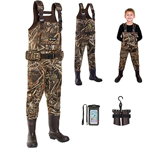 Tidewe Hunting Waders For Men(Size 10) & Chest Waders For Toddler & Children(Size 6 Little Kid) #TOP30