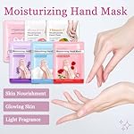 Hydrating Hand Masks, 6PCS Hand Mask Moisturizing Gloves for Men Women, Smooth Long Lasting Soft Exfoliating Hand Peeling Spa Mask Moisturizer Beauty Gift Set for Dry Cracked Rough Dull Hands（A) - Image 2