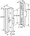 Prime-Line C 1116 Diecast Sliding Door Handle Set, White (Single Pack)