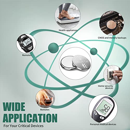 Tyrone Cr1620 Battery Grade A Cr1620 3V Lithium Battery Button Coin Cr 1620 Batteries For Key Fob Watch, 12 Pack #TOP5