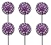 Produktbild Dehner Gartenstab Allium, 6 Stück, je ca. Höhe 140 x 20 x 20 cm, Metall, violett/schwarz