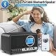 Wholede DAB+/FM Radio mit Bluetooth, Digital Radio Küchenradio DAB Plus Radio mit Fernbedienung Küchenradio Radiowecker mit Sleeptimer Alarm Snooze - USB/Aux-In, Schwarz (Schwarz)