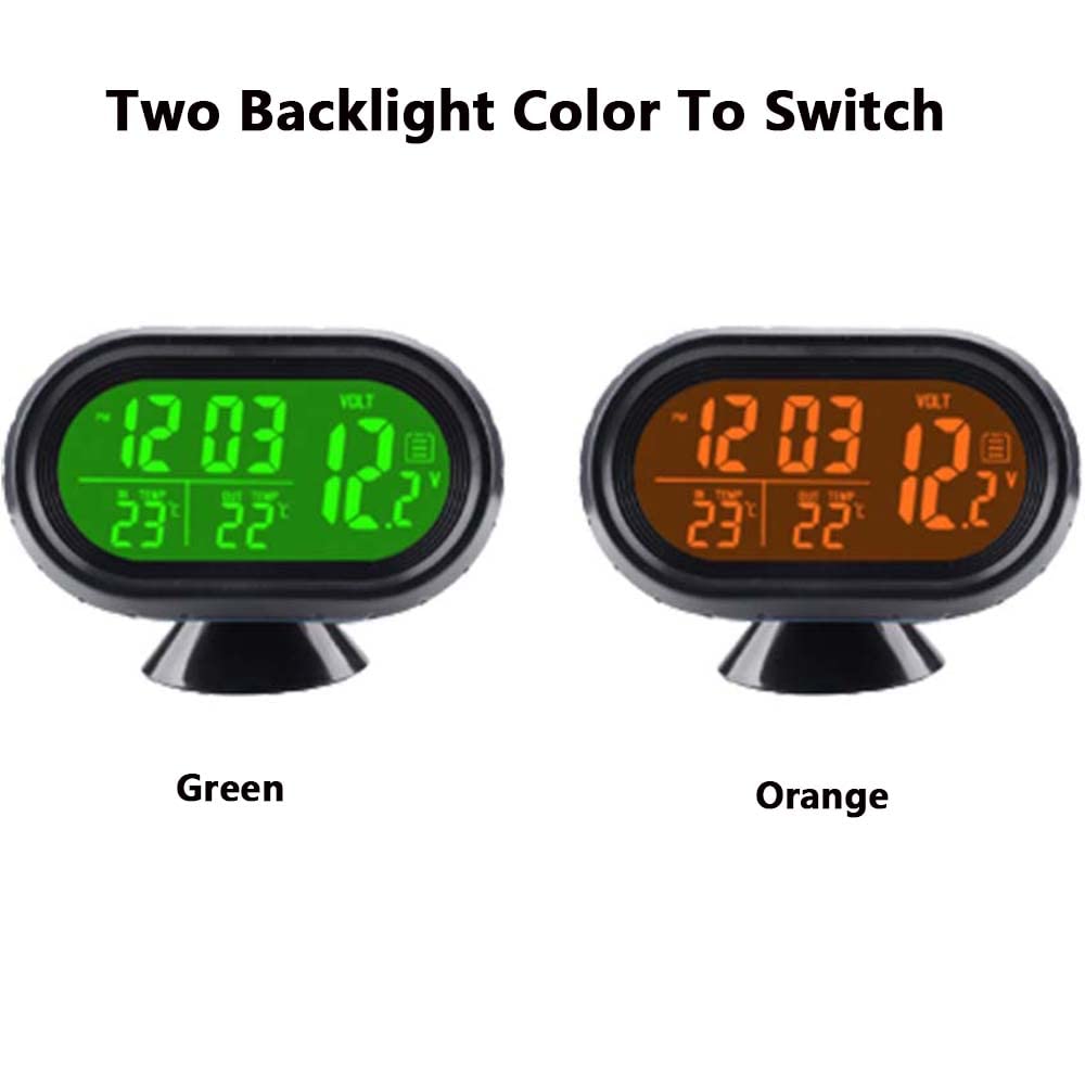 Easy Read Large Digit Car Clock Car Dashboard - LCD Time & Date Display ...