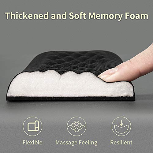Image of VAYDEER Keyboard Wrist Rest Pad Padded Memory Foam Hand Rest Support for Office, Computer, Laptop, Mac Typing and Wrist Pain Relief and Repair(17.32inch,Black)