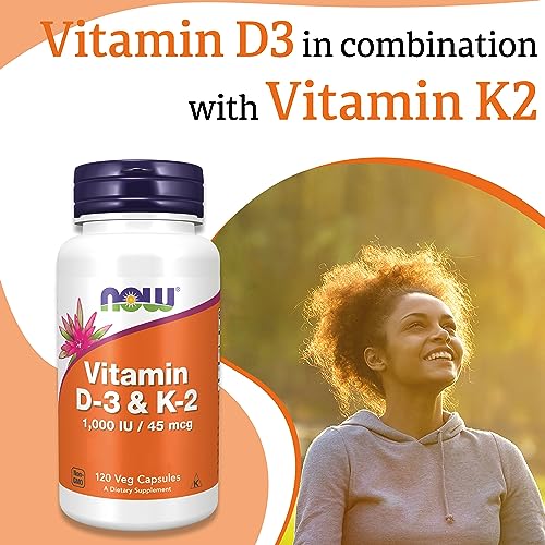 Now Foods, Vitamin D3 & K2, 1,000IU, 120 Capsules, Lab-Tested, Multivitamins, Gluten Free, Soy Free, Vegetarian - Image 4