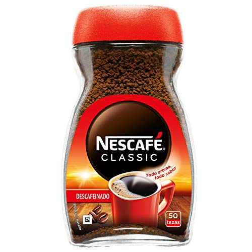 NESCAFÉ CLASSIC DESCAFEINADO todo aroma y sabor, café soluble descafeinado, frasco de vidrio, Pack de 3 x 100 g - Imagen 3