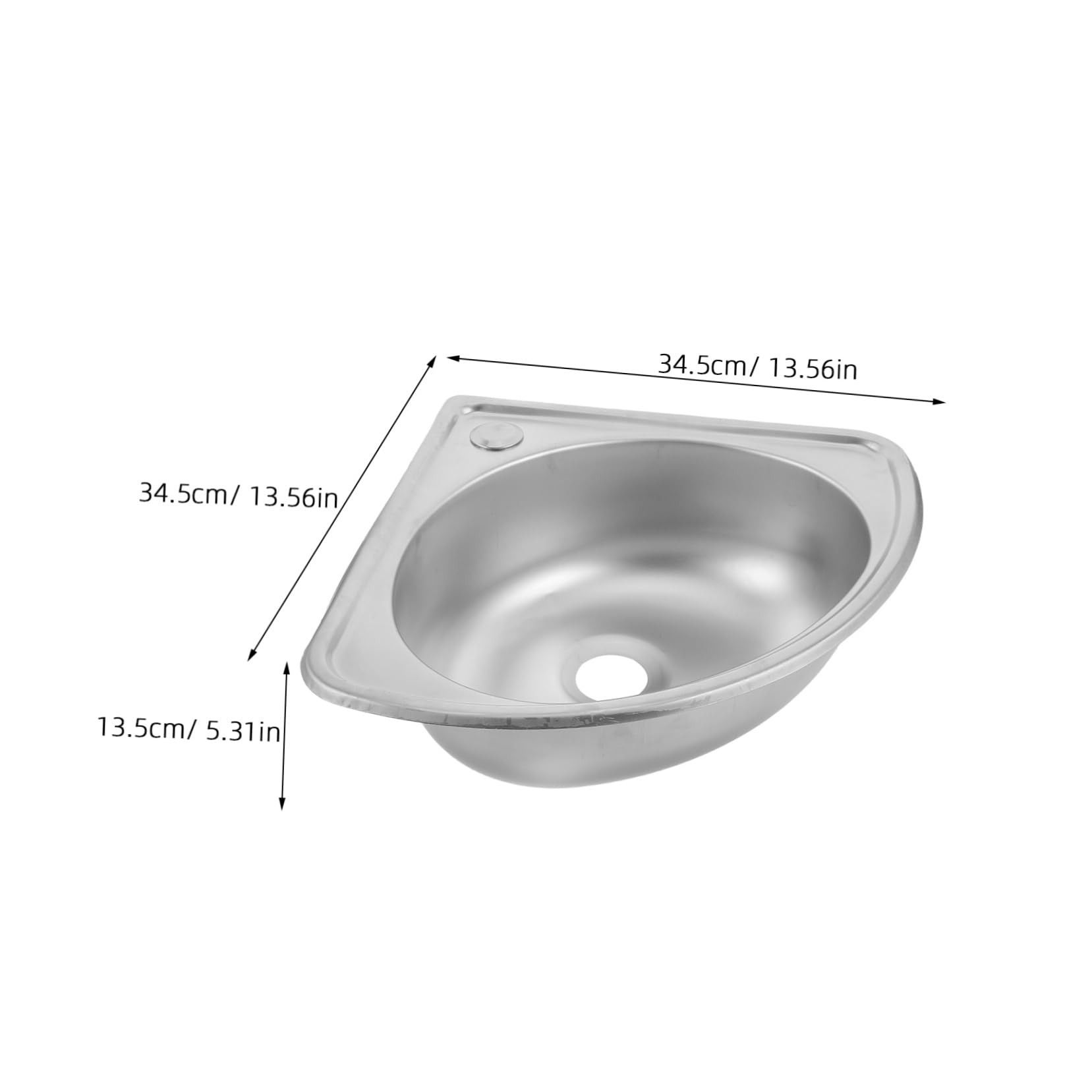 Fregadero de Esquina y Diseño Ahorrador de Espacio de Acero Inoxidable para Autocaravana Material Resistente Lavabo Simple y Pequeño Adecuado para Cocinas Varios estilos