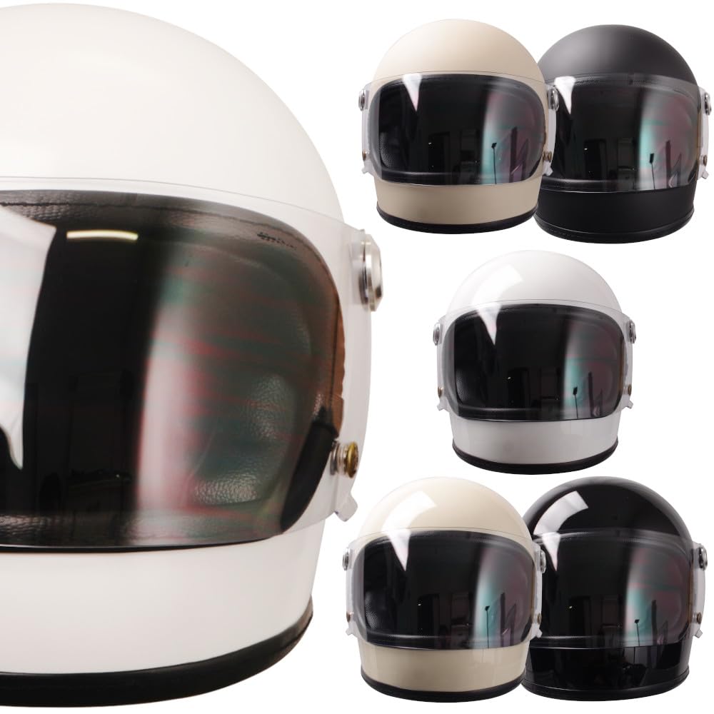 Amazon.co.jp: SAMURAI バイク用 ヘルメット レトロヘルメット フル