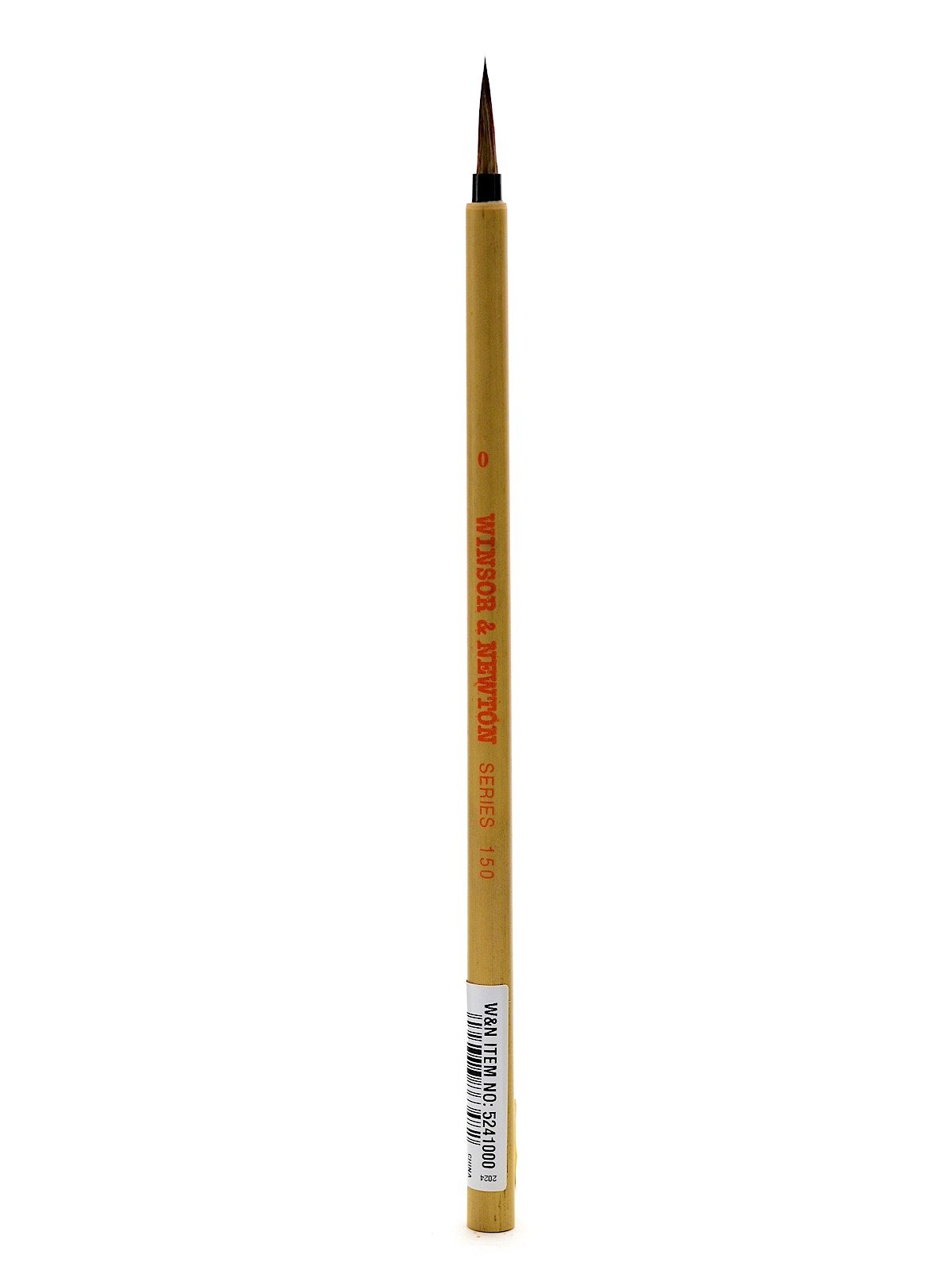 Winsor &amp; Newton Series 150 Bamboo Short Handle Brush-Round #0, 0,Brown