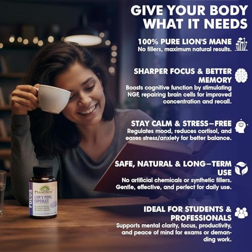 Image of Sleep + Focus Capsules Combo | Ashwagandha + Lion's Mane | Strength, Calmness, Sleep & Memory Support | Organic Nano Extracts | 60+60 Capsules | 30 Day Supply