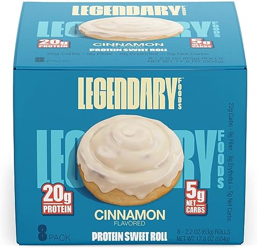 Legendary Foods Protein Sweet Roll – Cinnamon 8x63g