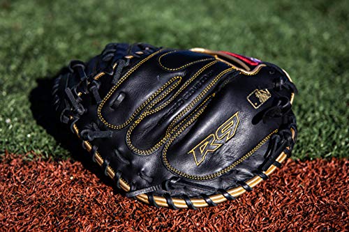 Rawlings R9CM325BG-3/0 R9 Baseball Catcher'S Mitt | 32.5 Inch |1-Piece Solid Web | Right Hand Throw thumb #6