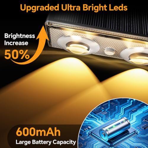 LANSOW Solar Fence Lights Outdoor 12 Pack, Fence Lights Solar Powered Waterproof, 10-Mode Warm/Cool/Neutral White & RGB, Up-Down Led Wall Lights Dusk to Dawn Decor for Yard, Deck, Patio, Pool, Railing - Image 6