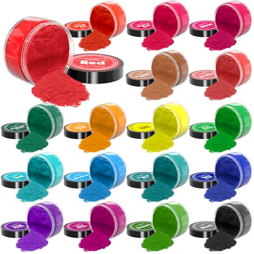 Food Coloring Powder, 18 Colors Powder Food Coloring for Baking, Powdered Edible Food Dye for...