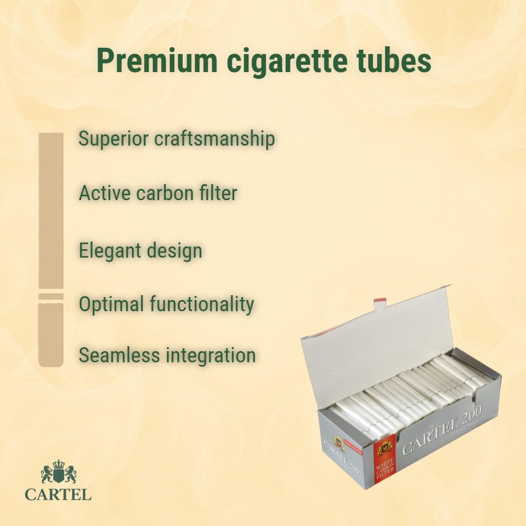Amazon.com: Cartel Carbon Filtered White Cigarette Tubes