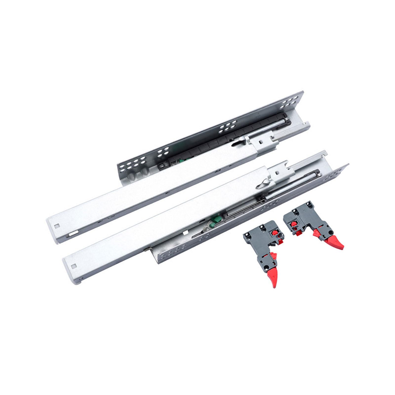 Undermount Soft Close Drawer Slides Concealed Bottom Mount Full Extension Rails with Rear Bracket for Kitchen Bedroom Concealed Drawer Runners