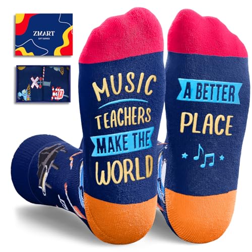 Zmart Music Teacher Appreciation Gifts - Musical Socks for M