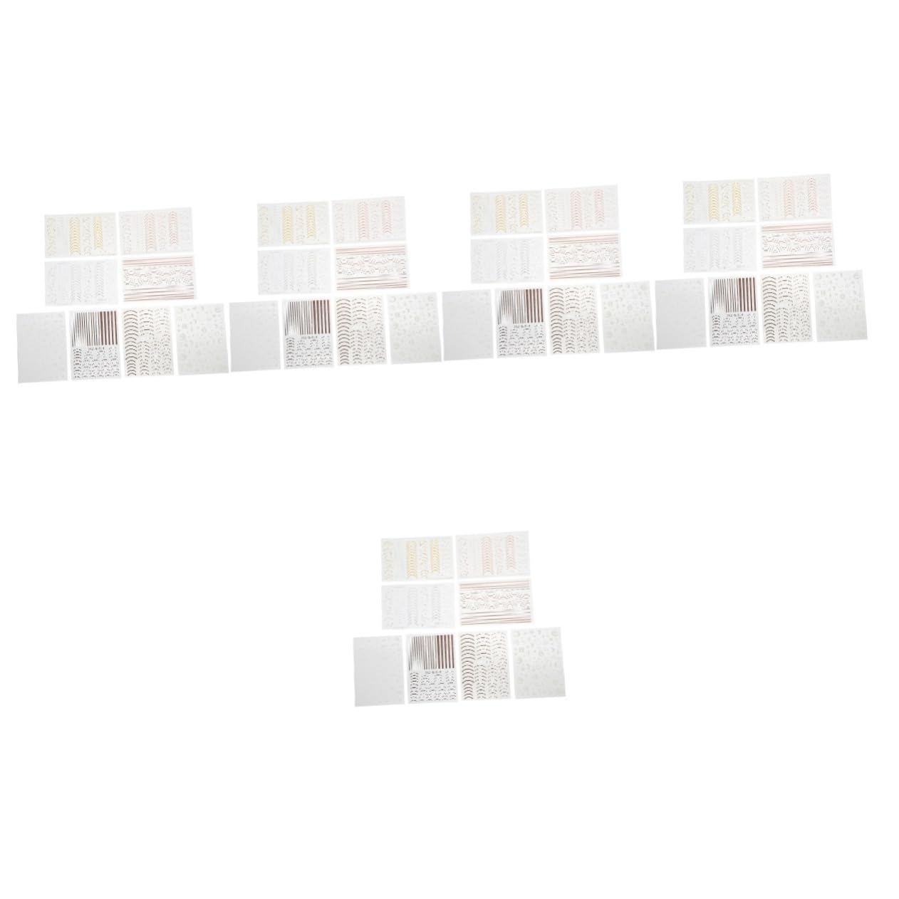 Healeved 40fogli Adesivi Decorativi Per Unghie Nail Art Facile Da Applicare Design Elegante Per Manicure Fai Da Te Adesivi Autoadesivi e Perfetti Per Ogni Occasione