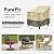 PureFit Outdoor Chair Covers Waterproof Patio Chair Cover, Heavy Duty Lounge Deep Seat Cover for Outdoor Furniture, Lawn, Deck, and Backyard, Anti-fade & Tear Resistant, 32"W x 37"D x 36"H