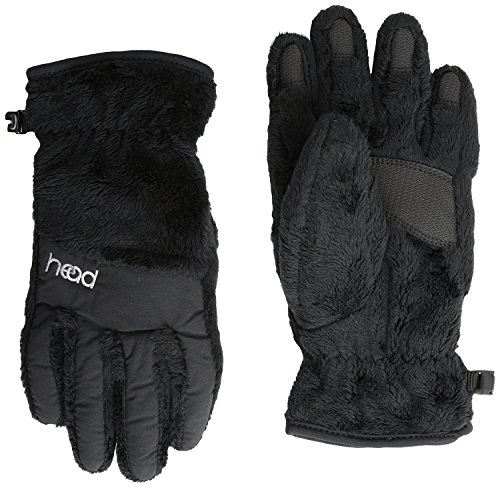 HEAD ThermalFUR Fleece Gloves - Child Size (Medium (Ages 7-10), Black)