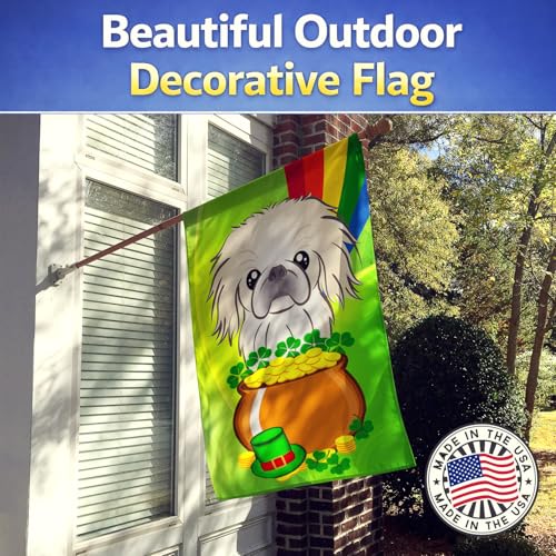 Drapeau Pekingese St. Patrick cadeau idéal pour passionné