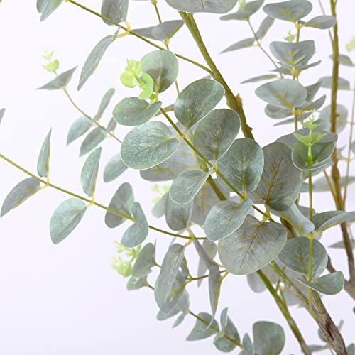 Lomanto Artificial Eucalyptus Tree 4Ft Faux Eucalyptus Plant In Pot Fake Tree For Home Decor Indoor Living Room Perfect Housewarming Gift Green 1Pack #TOP7