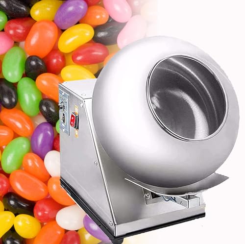 Máquina de recubrimiento de azúcar Máquina de recubrimiento de azúcar Máquina comercial para recubrir chocolate Máquina de recubrimiento de dulces todo en uno de 220 V para industrias alimen