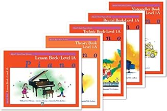 Alfred's Basic Piano Library: Level 1A Books Set (5 Books) - Lesson 1A, Theory 1A, Technic 1A, Recital 1A, Notespeller 1A