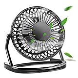 ▶ Geräten kompatibel -- Mit einem 1,1m separaten Ladekabel kann es an PCs, Laptops, Powerbanks und andere USB-fähige Geräte angeschlossen werden. USB Ventilator Maße: 14.5 X 9.5 X 15.0cm