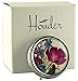 Houder Designer Pill Box Decorative Pill Case with Gift Box - Carry Your Meds in Style (Violets)