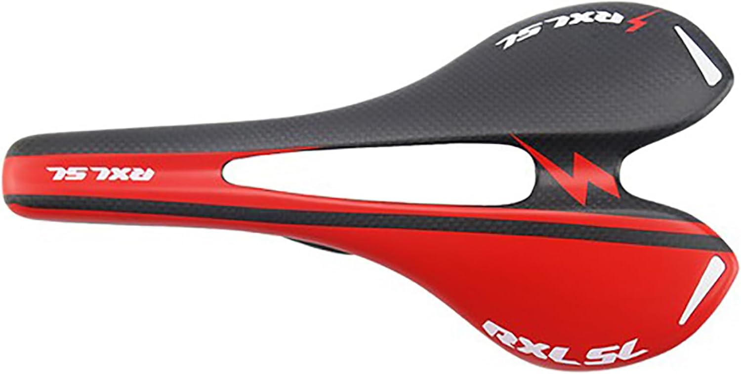 RXL SL Carbon Road Bike Seat Mountain Bike Saddle Carbon Fiber Cycling Bicycle MTB Saddles Seat for Womens and Mens Front Seat Mat Leather Bicycle Seat